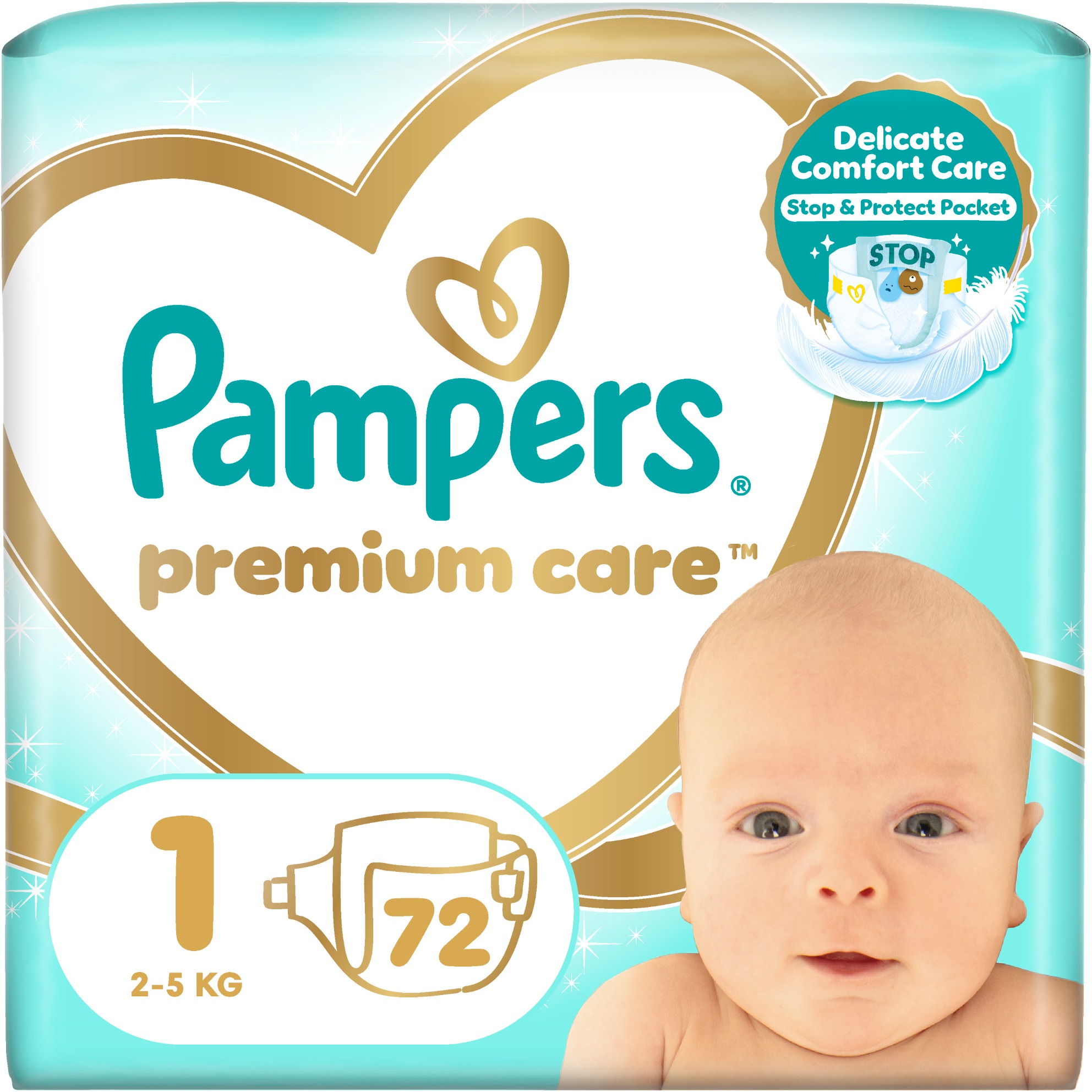 PAMPERS Premium Care veľkosť 1 (72 ks)
