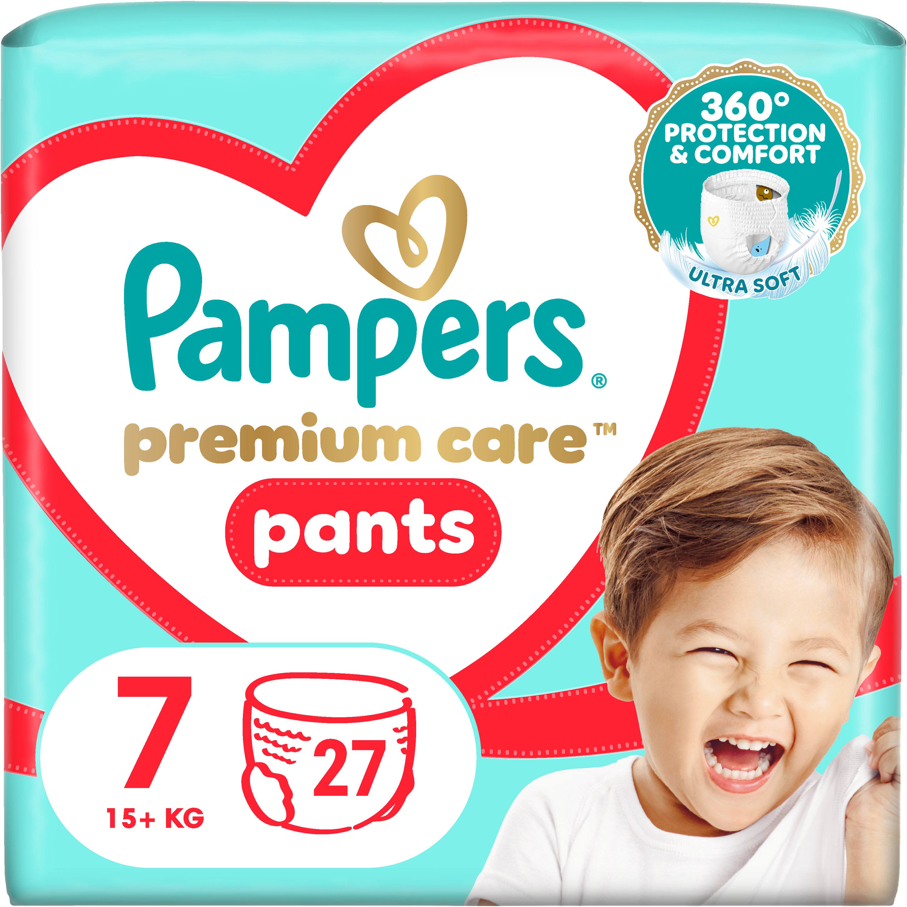 PAMPERS Premium Care Pants veľkosť 7 (27 ks)