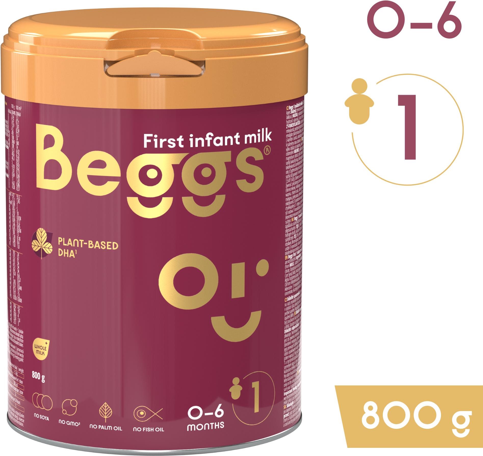 Beggs 1 počiatočné mlieko, 800 g