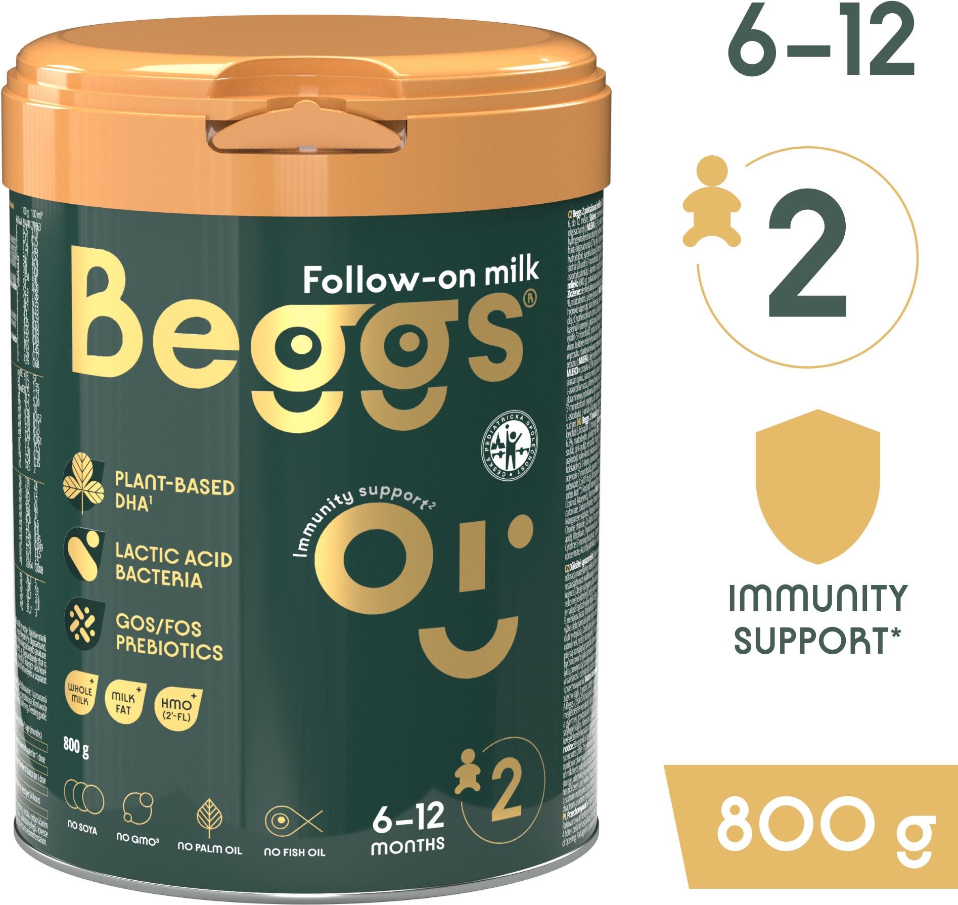 Beggs 2 pokračovacie mlieko, 800 g