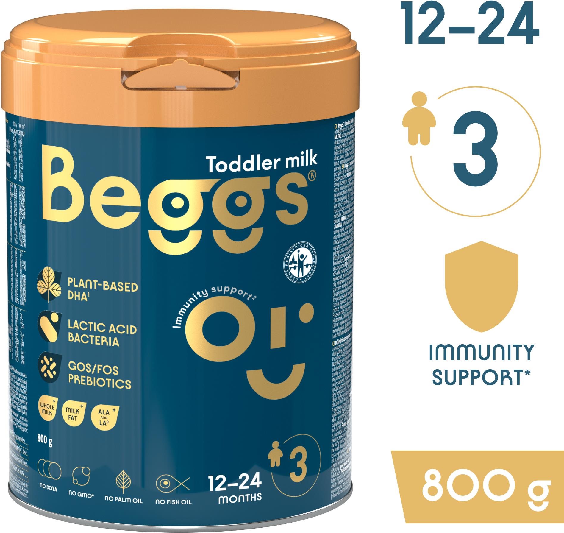 Beggs 3 batoľacie mlieko, 800 g