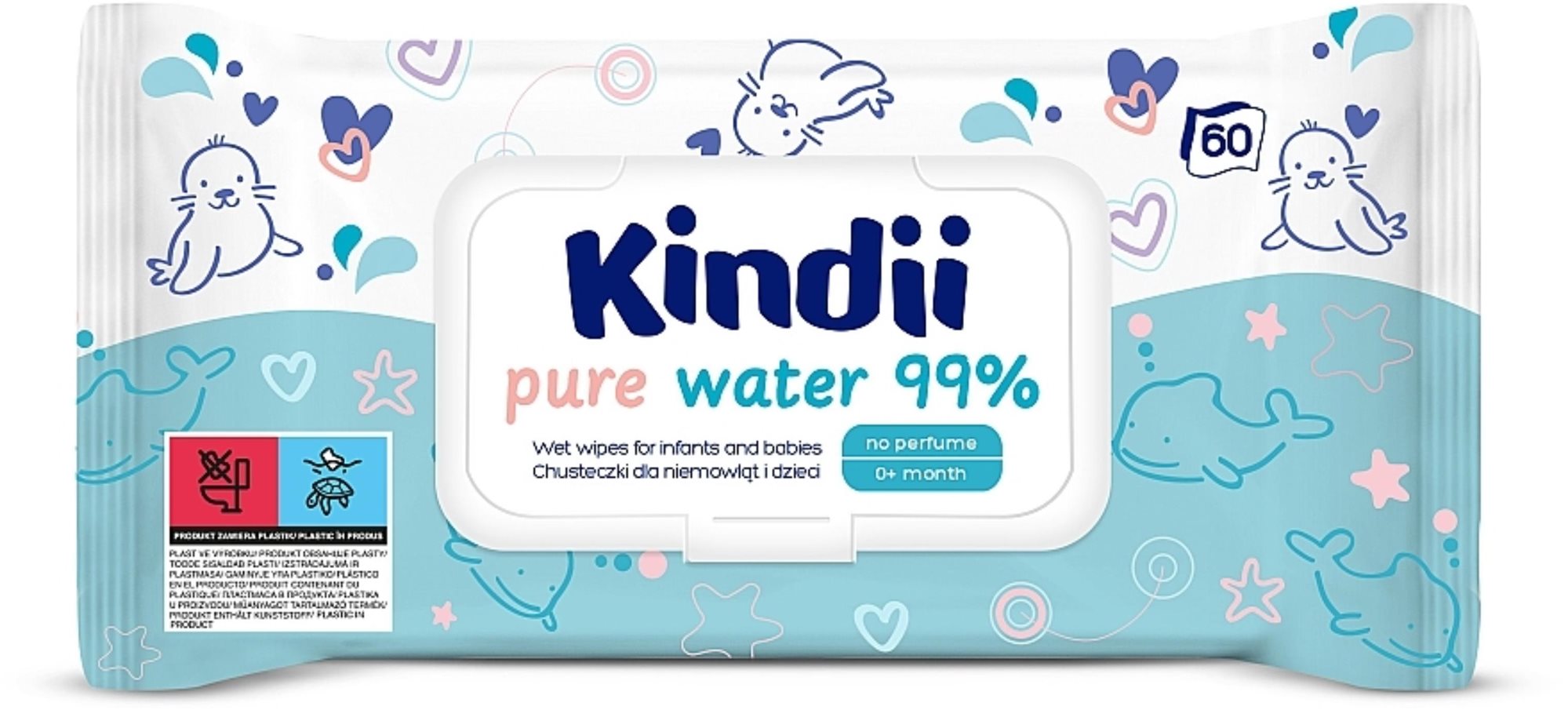 KINDII Pure Water 99 % 60 ks