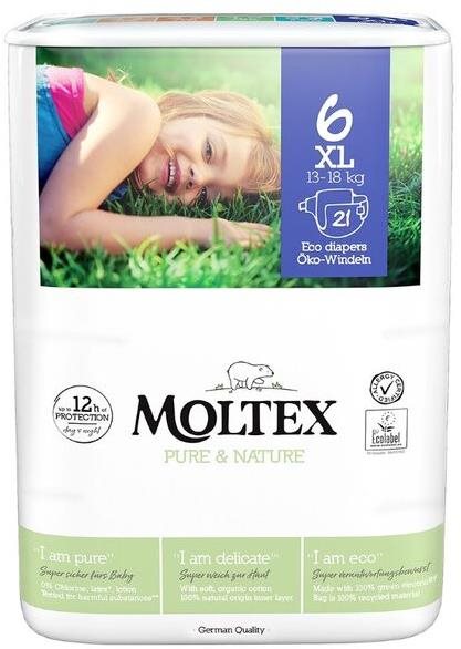 MOLTEX Pure & Nature veľ. 6 (21 ks)