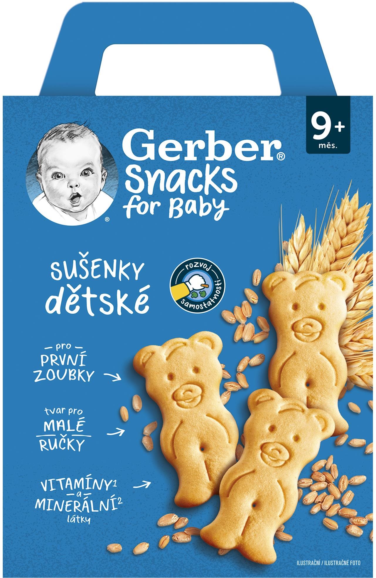 GERBER Snacks detské sušienky 180 g