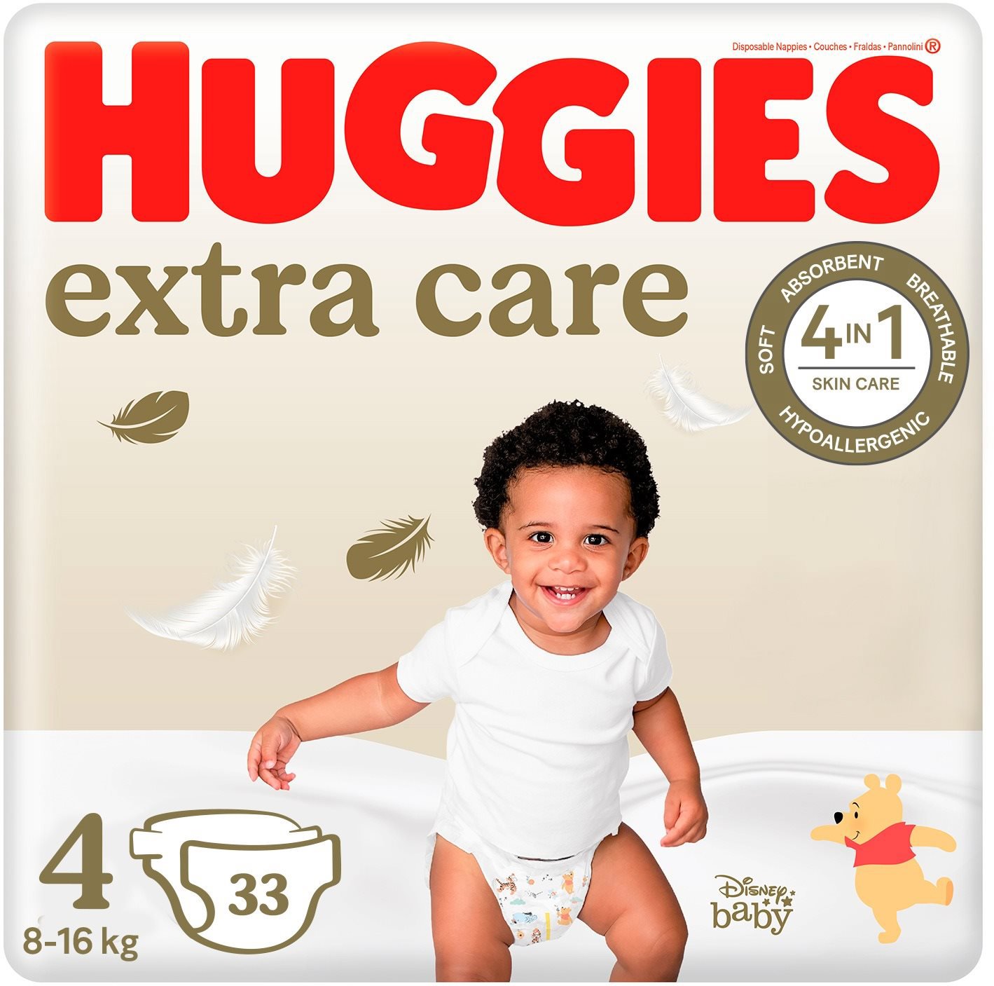 HUGGIES Extra Care veľ. 4 (33 ks)