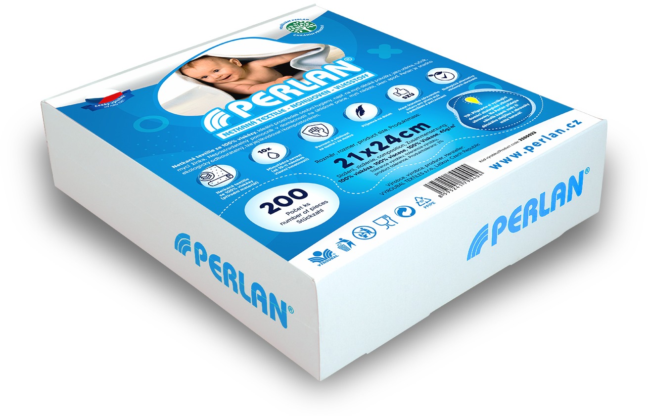 PERLAN netkaná textília 45 g, 21 × 24 cm/200 ks