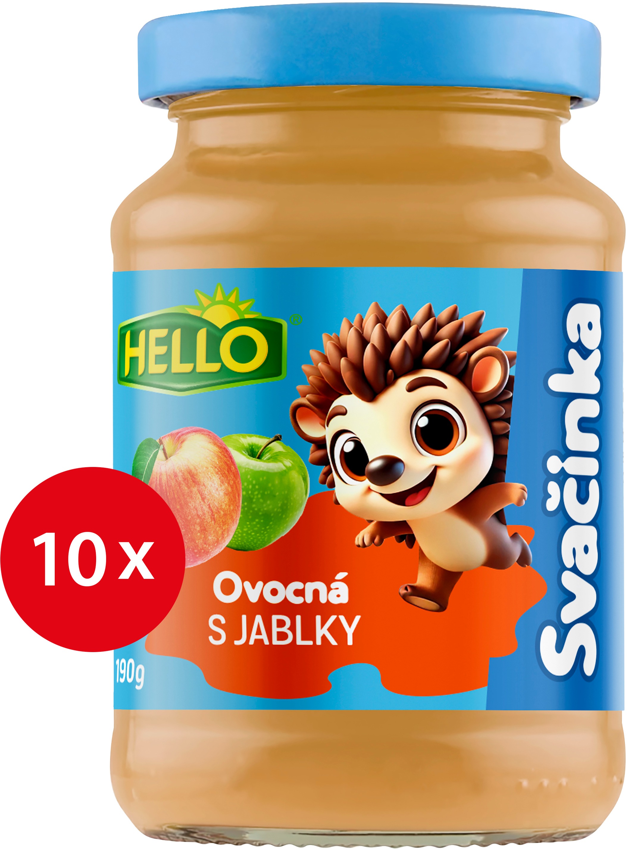 HELLO ovocná desiata s jablkami 10× 190 g