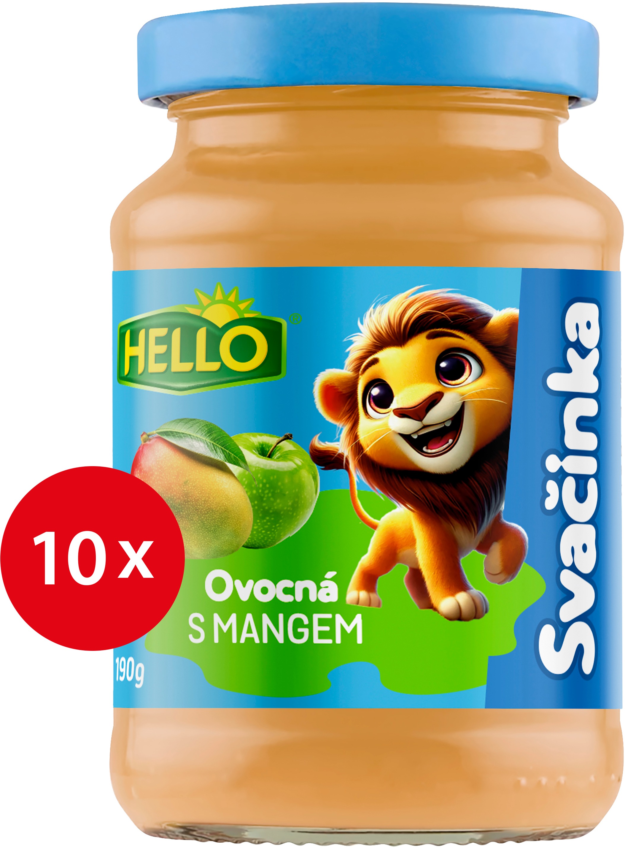 HELLO ovocná desiata s mangom 10× 190 g