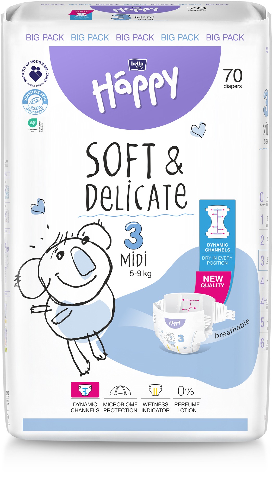 BELLA Baby Happy Midi (70 ks)