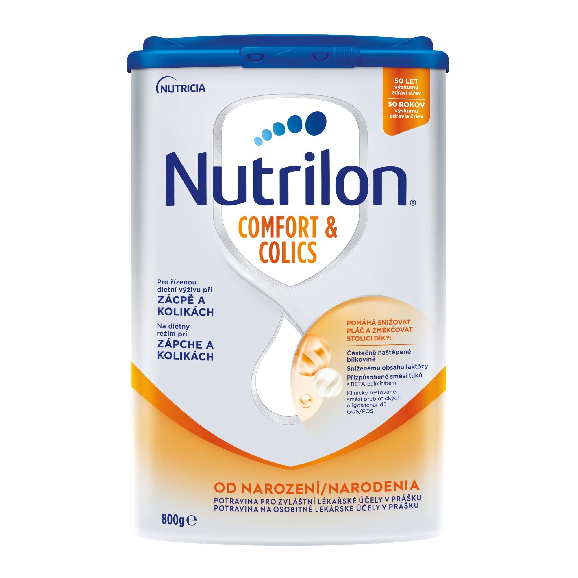 Nutrilon Comfort & Colics špeciálne počiatočné dojčenské mlieko 800 g, 0+