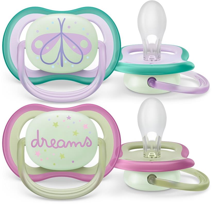 Philips AVENT Ultra Air nočný 0 – 6 m dievča, 2 ks