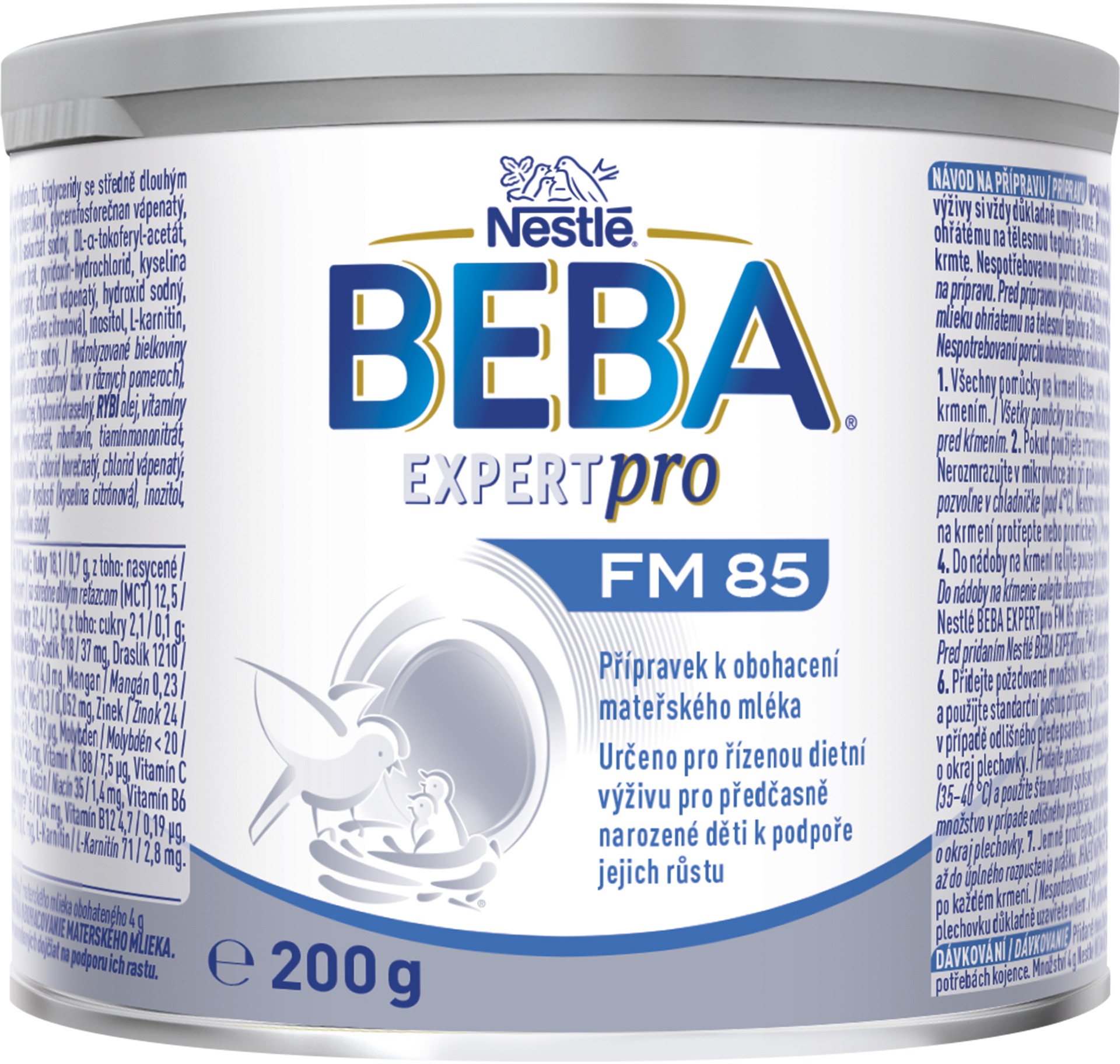 BEBA FM 85 prípravok na obohatenie materského mlieka, 200 g