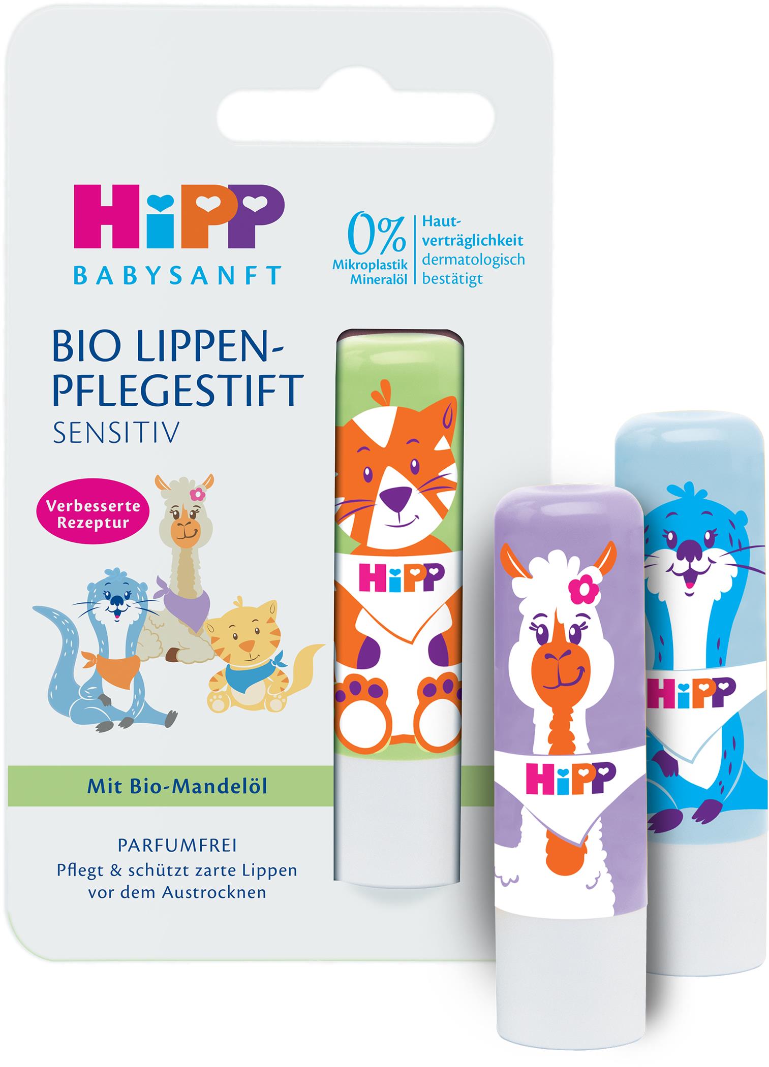 Hipp Bio Babysanft balzam na pery 4,8 g (mix motívov), 1 ks