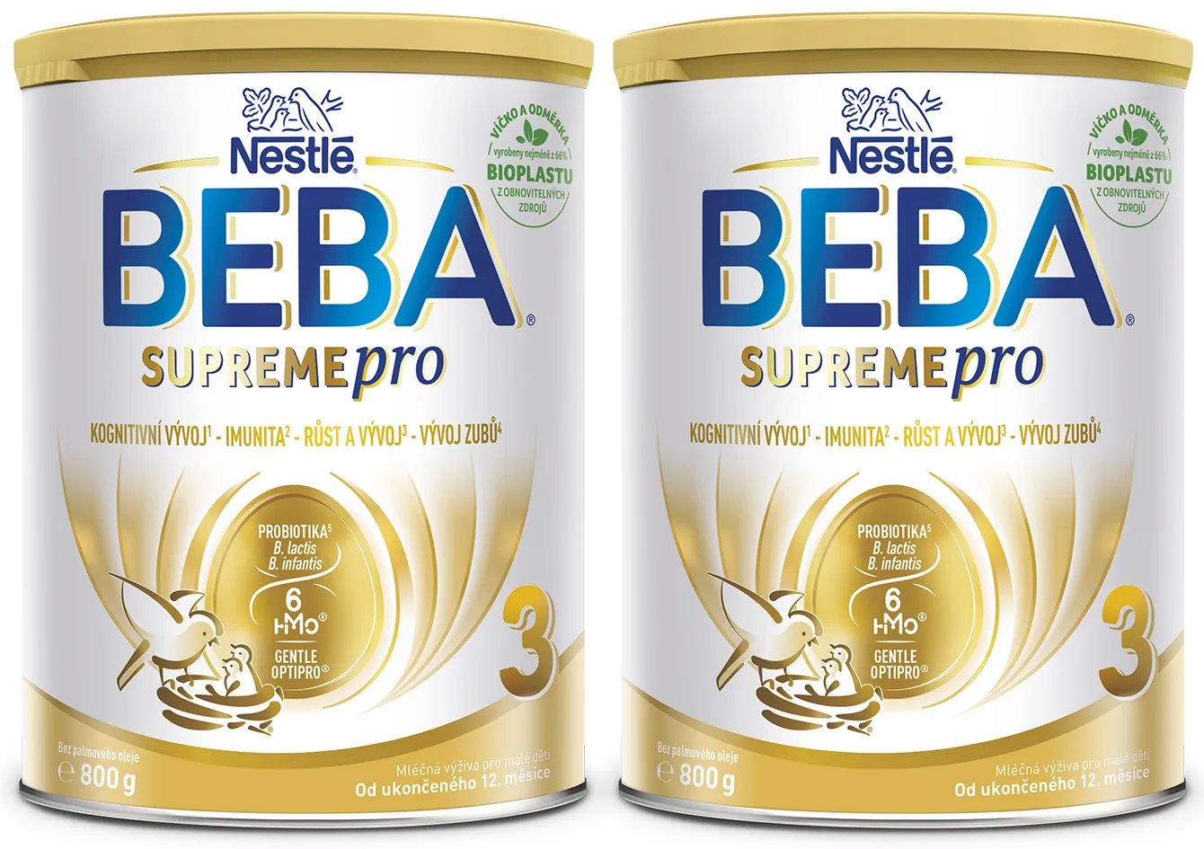 BEBA SUPREMEpro 3, 6 HMO, mlieko pre malé deti, 2× 800 g