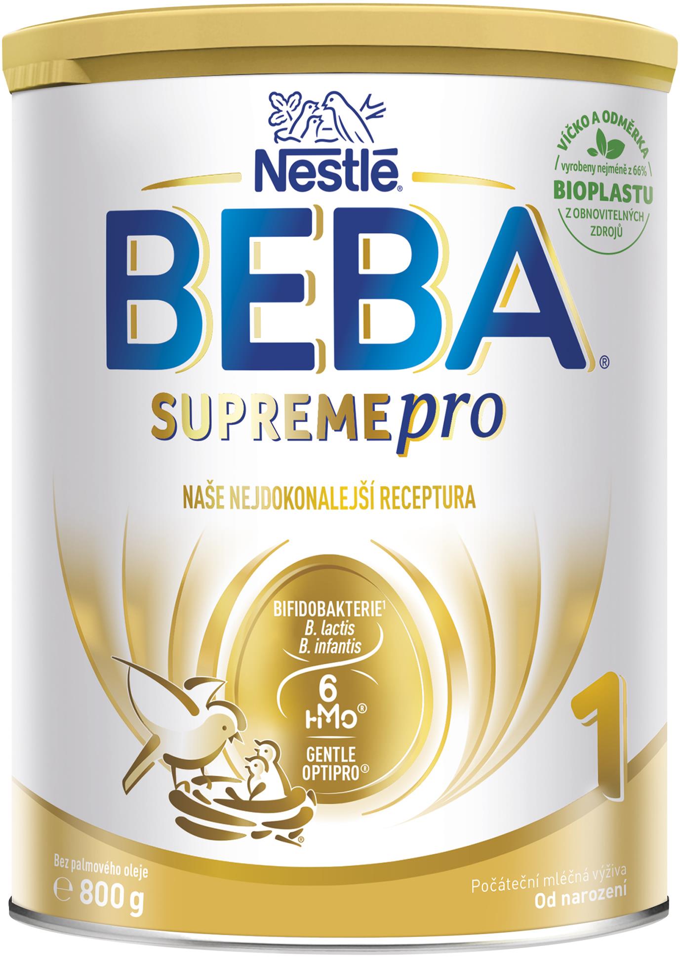 BEBA SUPREMEpro 1, 6 HMO, počiatočné dojčenské mlieko, 800 g
