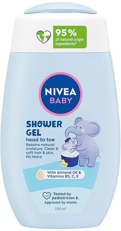 NIVEA Baby sprchový gél na celé telo a vlásky 200 ml