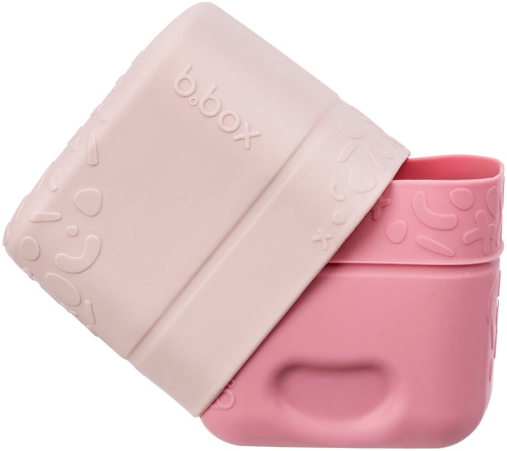 b.box Mini škatuľka na desiatu ružová/červená 2 ks