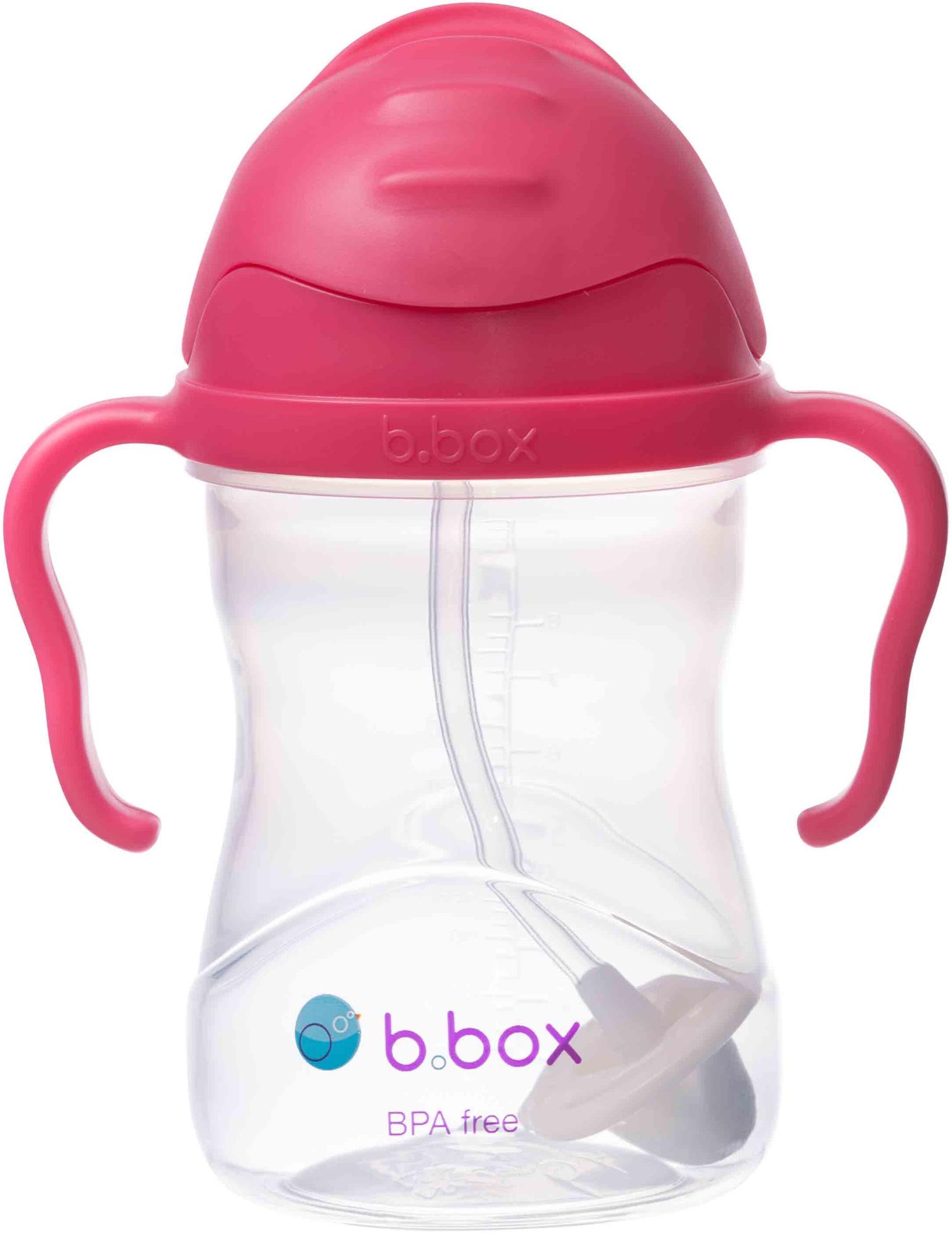 b.box Hrnček so slamkou – malina 240 ml