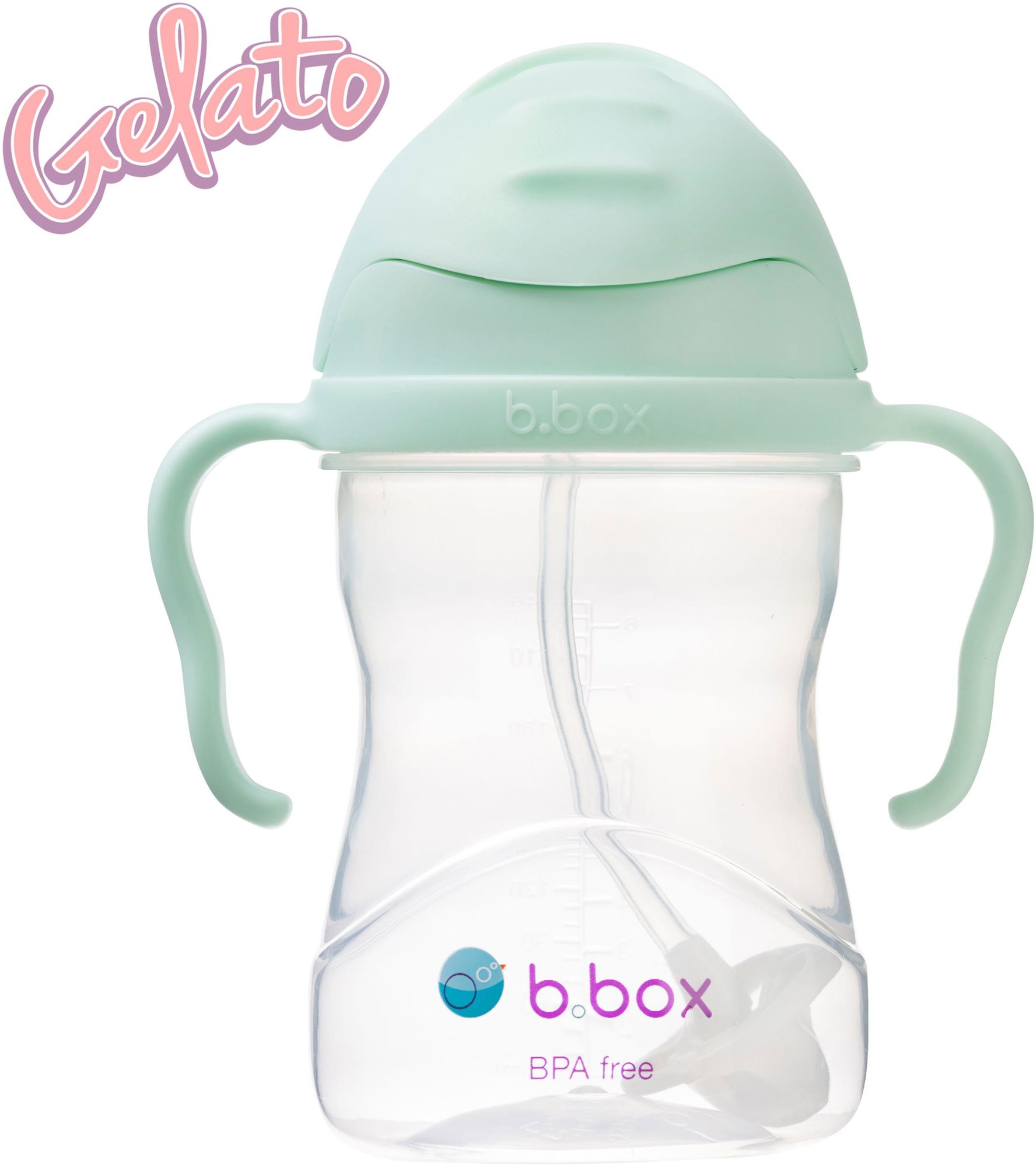 b.box Hrnček so slamkou Gelato – pistáciová 240 ml