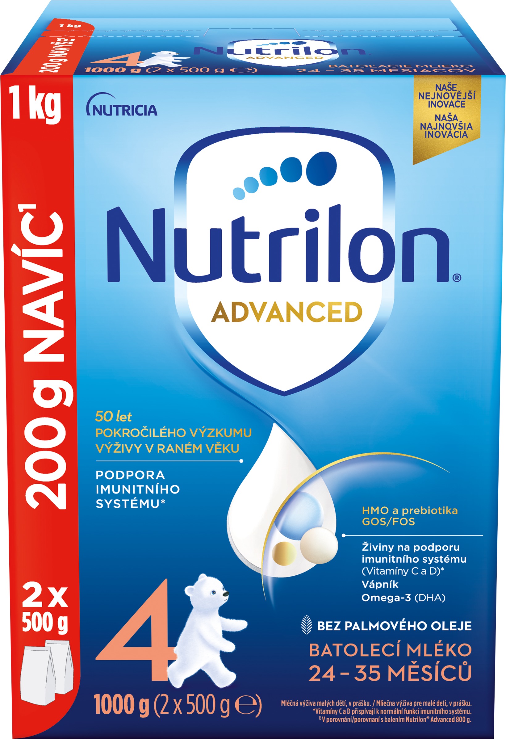Nutrilon 4 Advanced batoľacie mlieko 1 kg, 24+