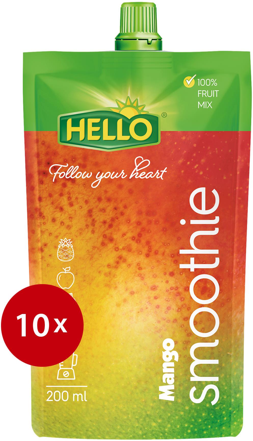 HELLO Smoothie Mango 10× 200 ml