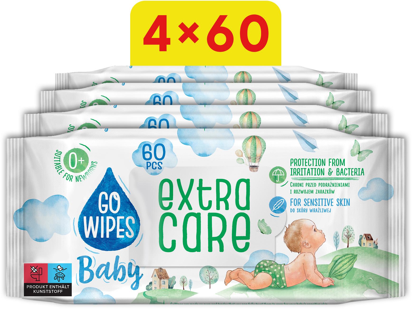 GoWipes Extra care 4× 60 ks (240 ks)