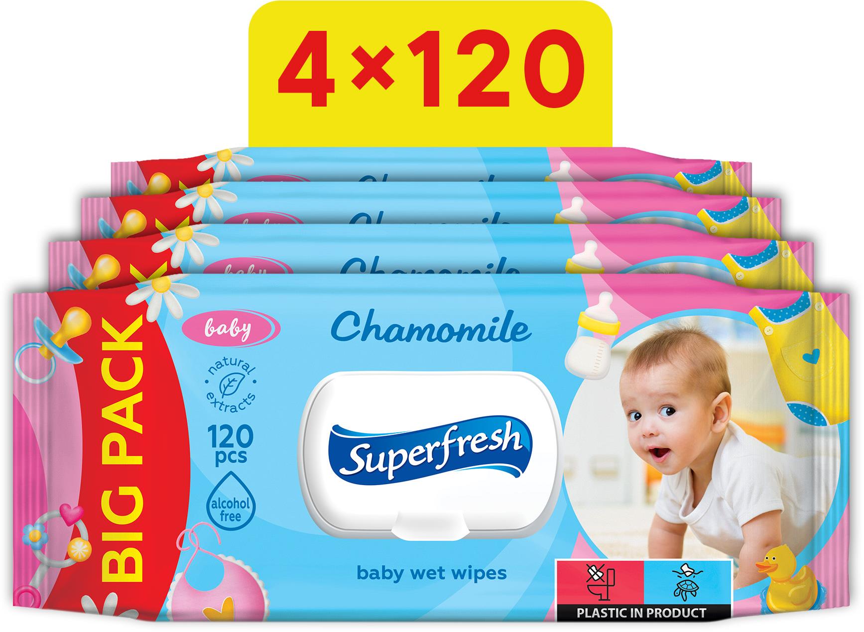 Superfresh s harmančekom 4× 120 ks (480 ks)