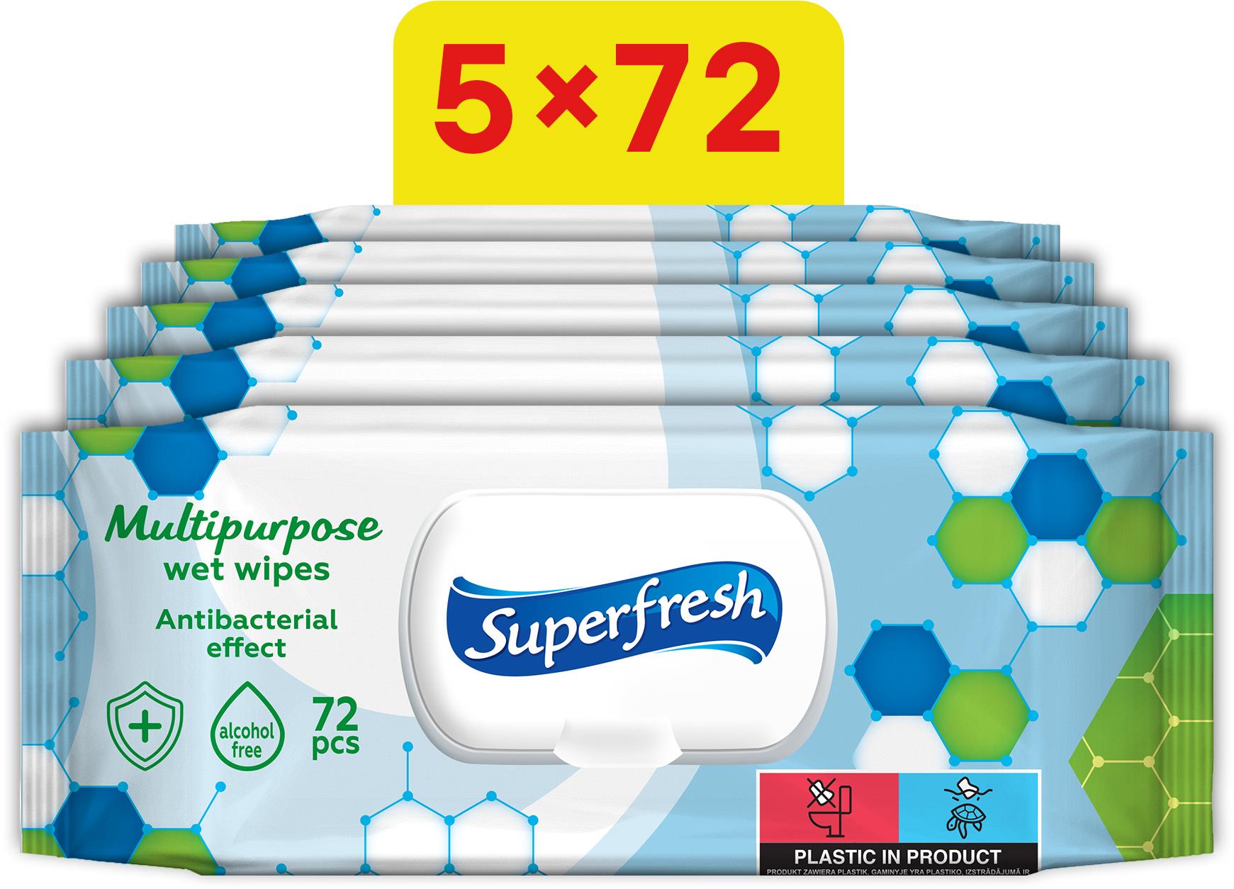 Superfresh antibakteriálne 5× 72 ks (360 ks)