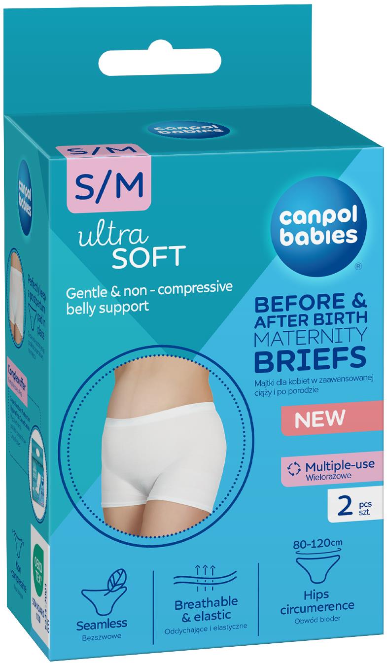 Canpol babies Tehotenské a popôrodné nohavičky 2 v 1 S/M, 2 ks