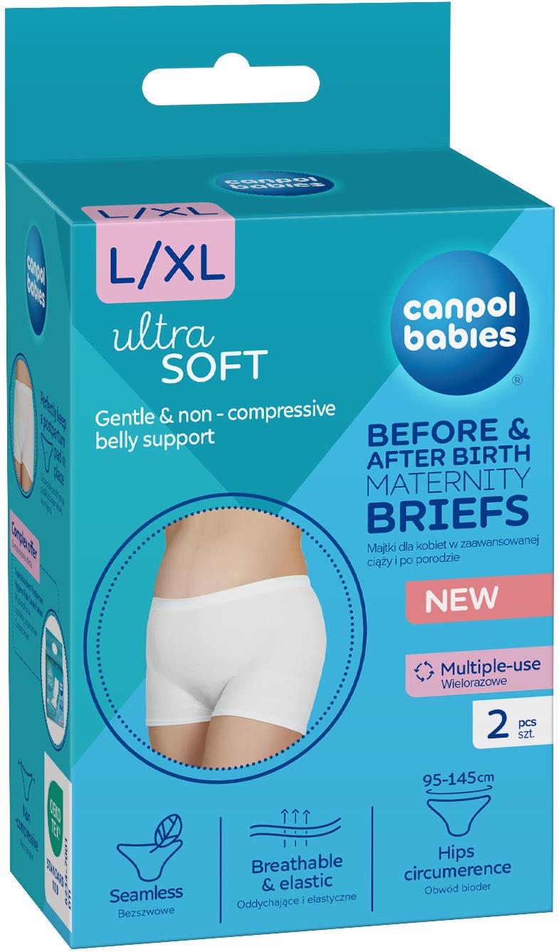 Canpol babies Tehotenské a popôrodné nohavičky 2 v 1 L/XL, 2 ks