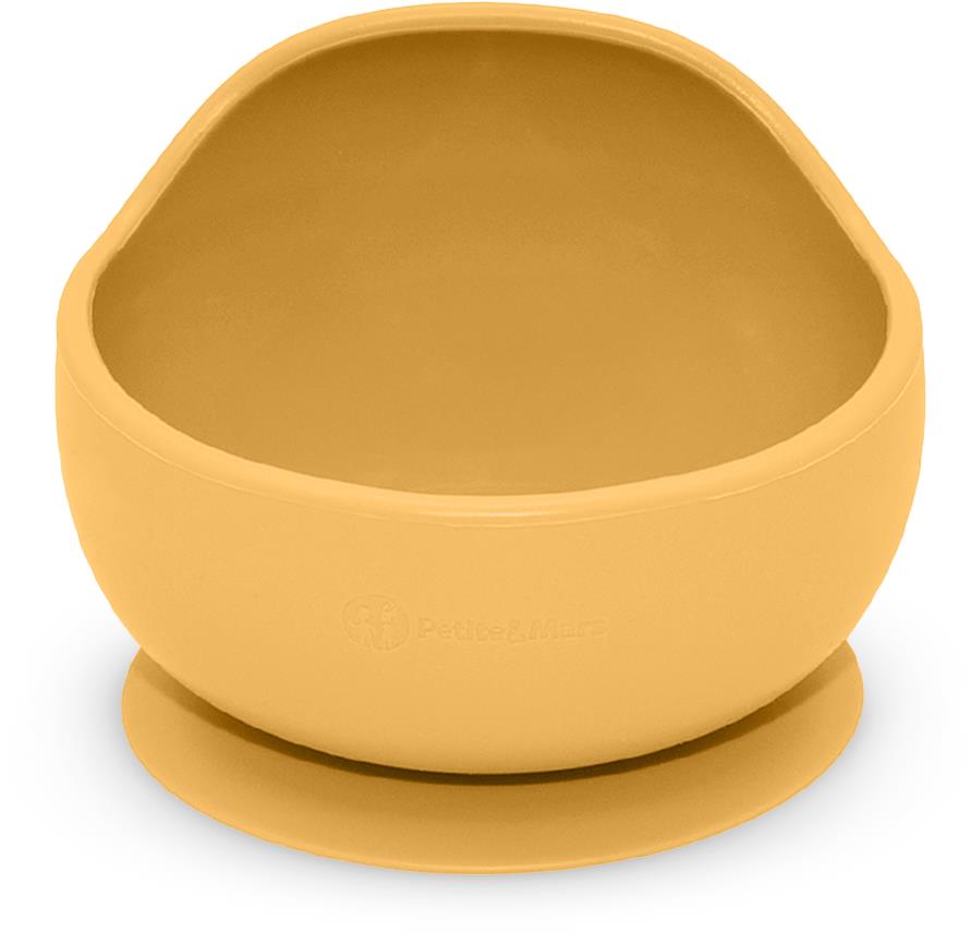 PETITE&MARS Miska silikónová s prísavkou Take&Match Intense Ochre