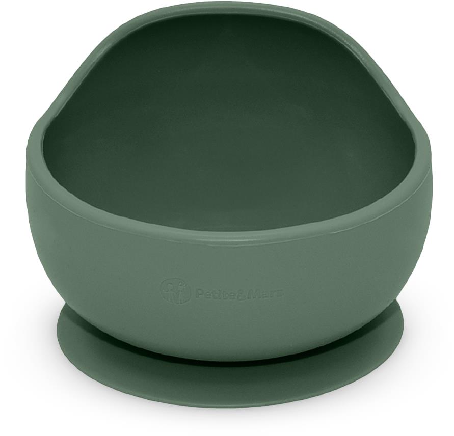 PETITE&MARS Miska silikónová s prísavkou Take&Match Misty Green