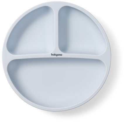 BabyOno Silikónový s prísavkou, modrý