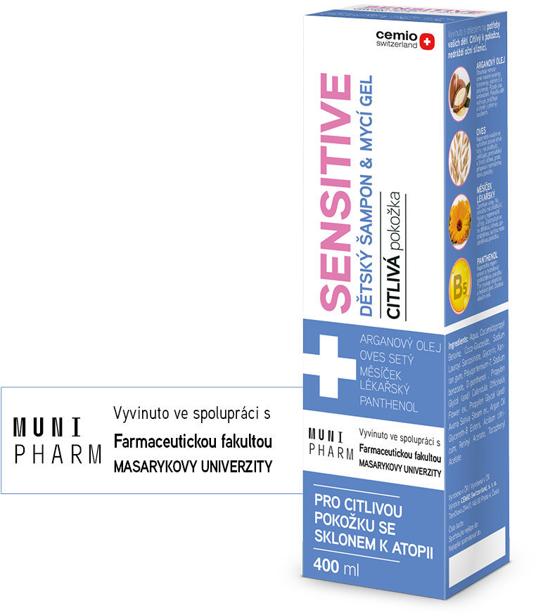 CEMIO Sensitive detský šampón & umývací gél 400 ml