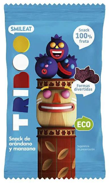 SMILEAT Bio 100 % ovocné mäkké cukríky jablko a borievky 25 g