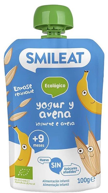 SMILEAT Bio vrecko grécky jogurt, banán a ovos 100 g