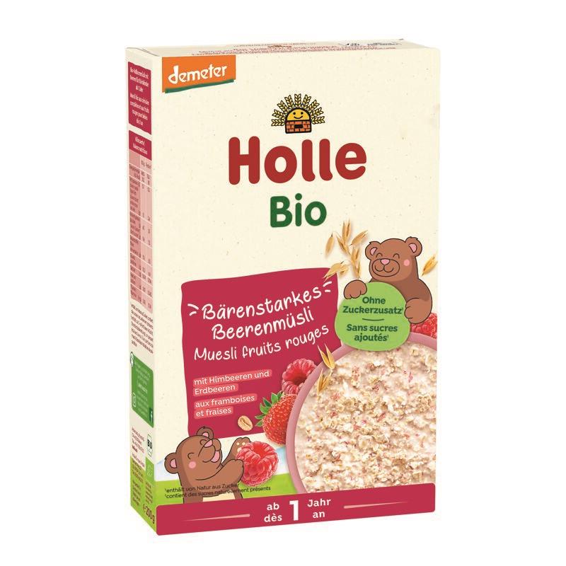 HOLLE Bio müsli s kúskami jahôd a malín 250 g