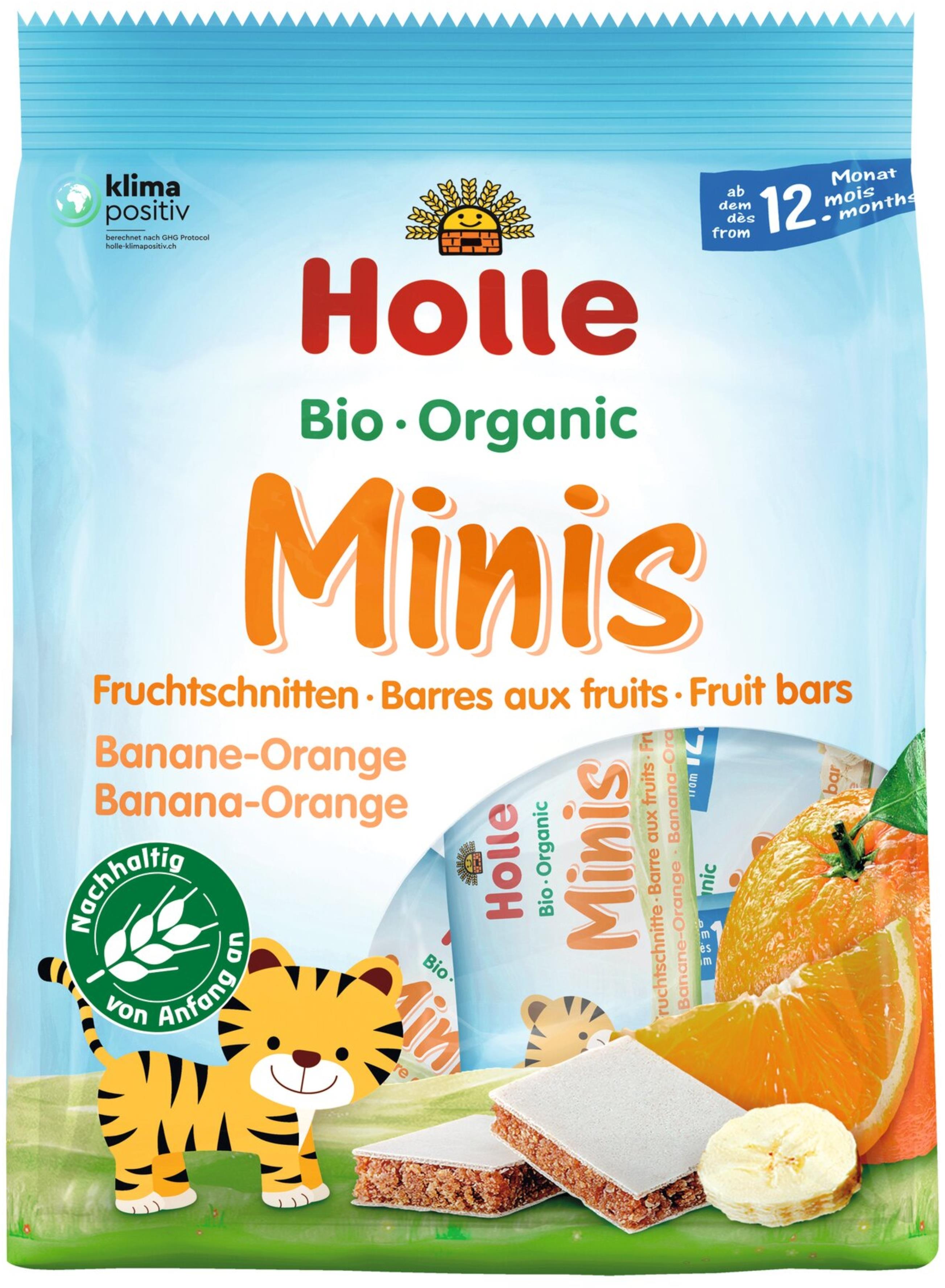 HOLLE Bio Minis banánové s pomarančom 100 g