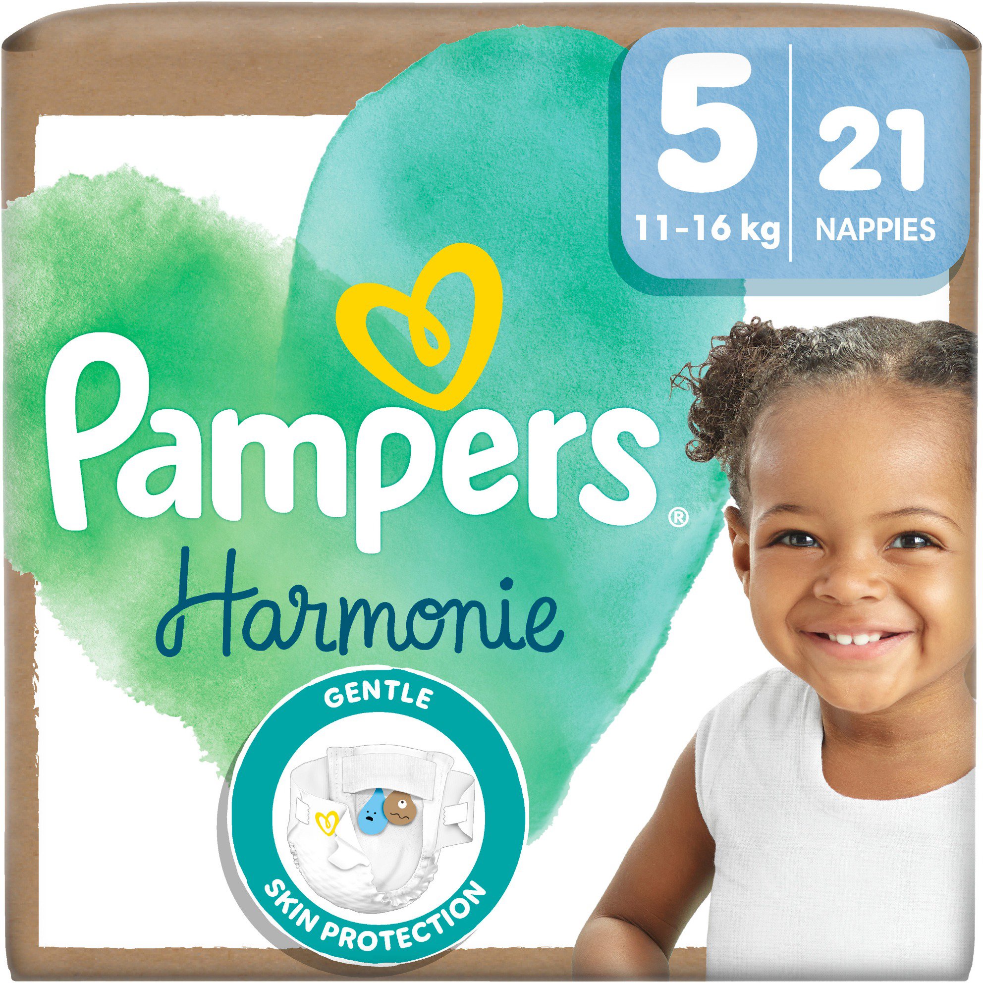 PAMPERS Harmonie Nappies veľkosť 5 (21 ks)