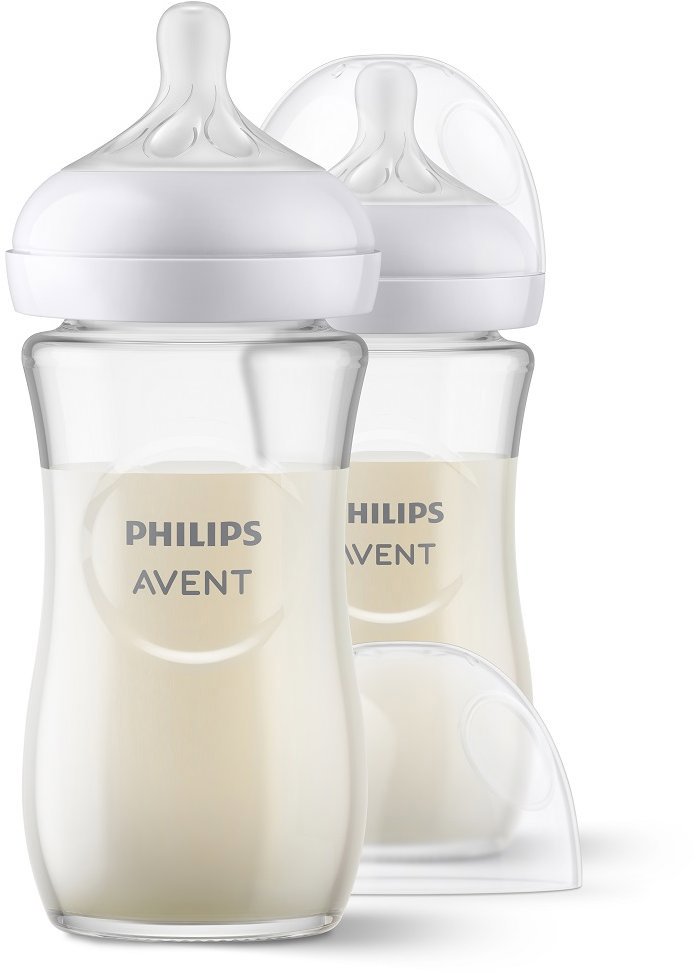 Philips AVENT SCY933/02 Fľaša Natural Response sklenená 240 ml, 3m+, 2 ks
