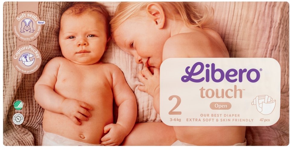 Libero Touch veľkosť 2 (47 ks)