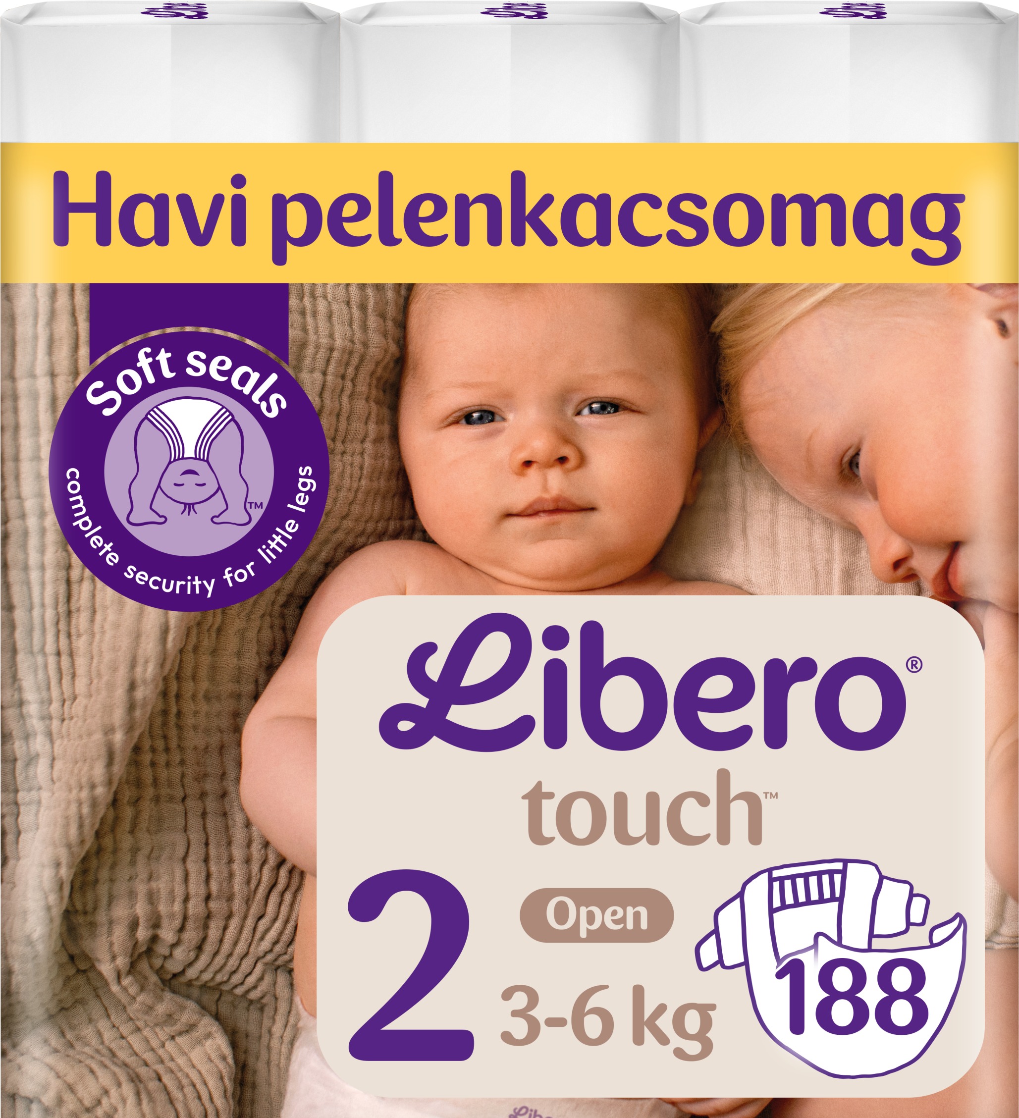 Libero Monthly Pack Touch veľkosť 2 (188 ks)