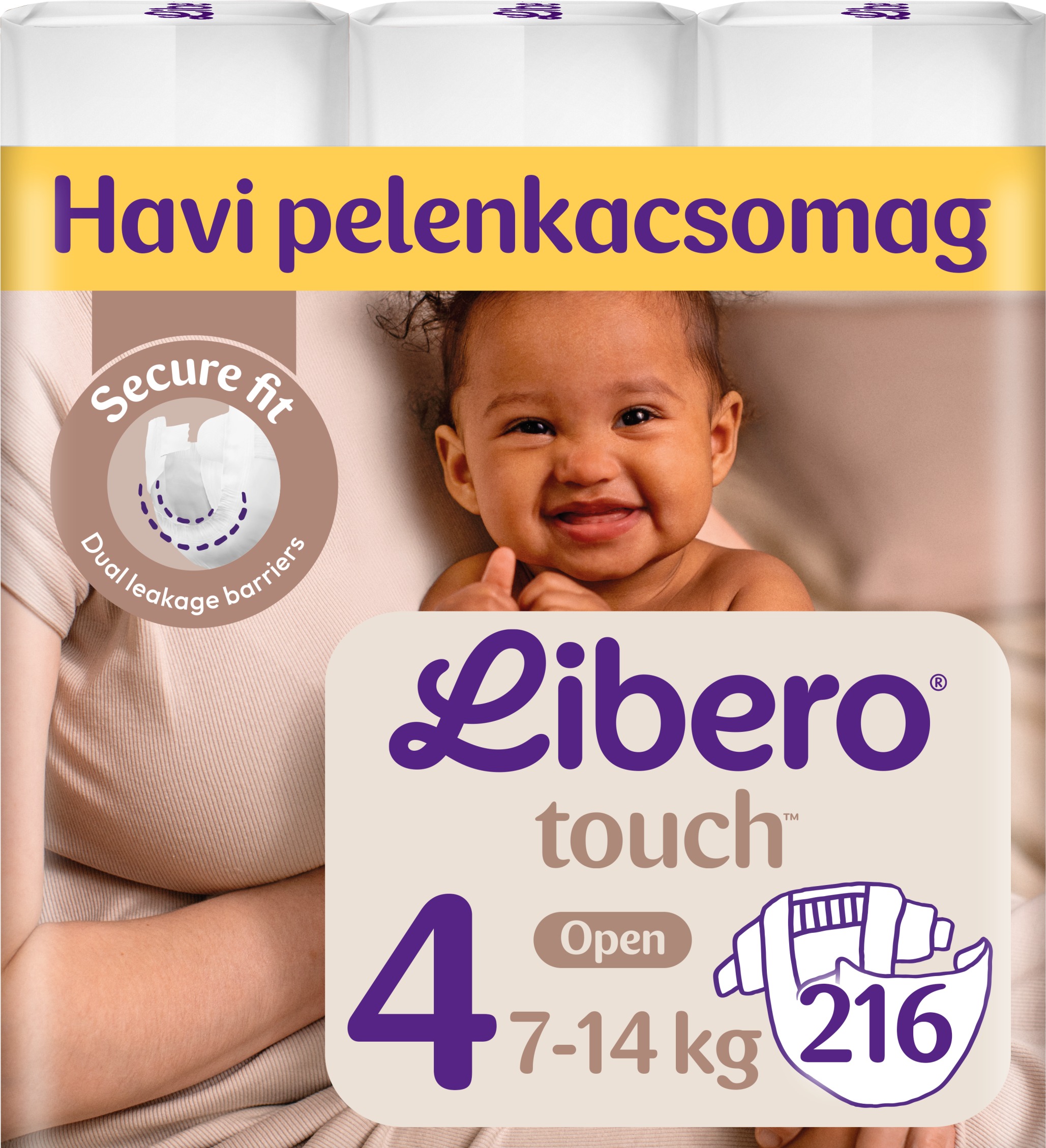 Libero Monthly Pack Touch veľkosť 4 (216 ks)