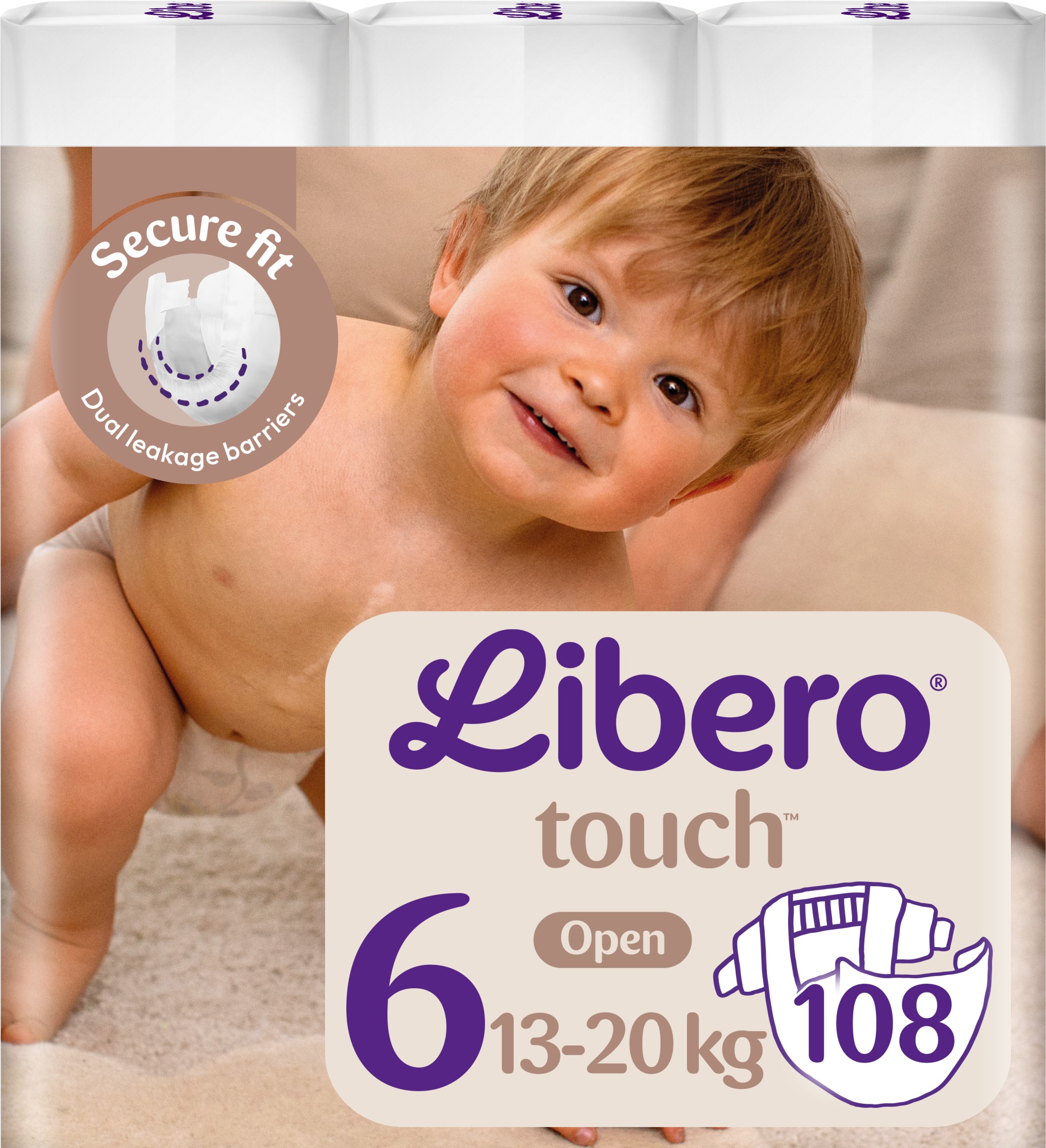 Libero Monthly Pack Touch veľkosť 6 (108 ks)