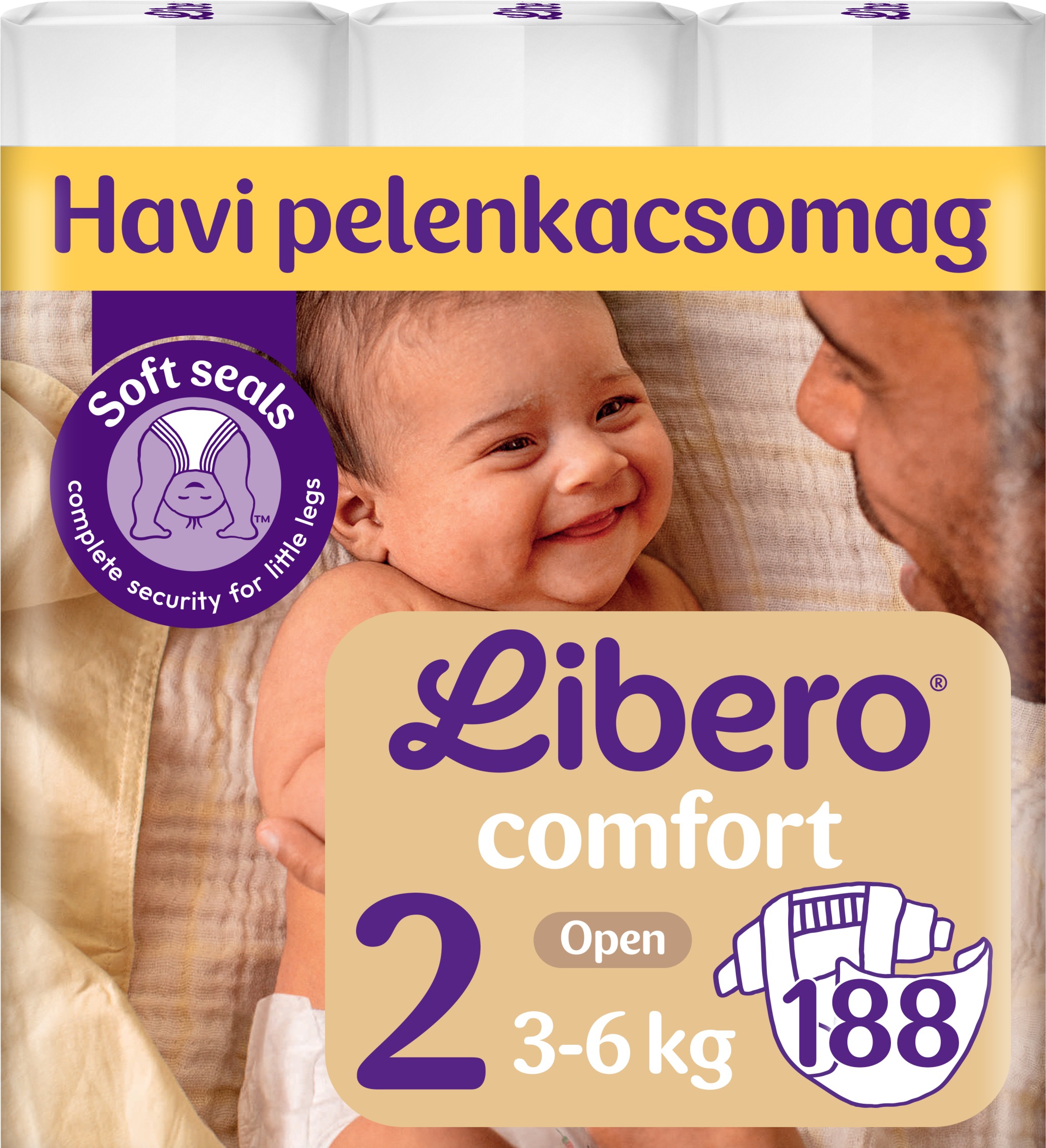 Libero Monthly Pack Comfort veľkosť 2 (188 ks)