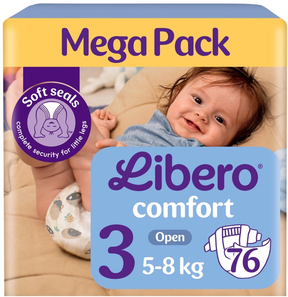 Libero Comfort Mega Pack veľkosť 3 (76 ks)