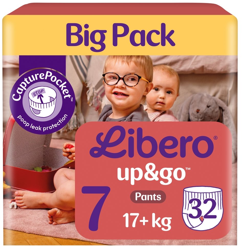 Libero Up & Go Big Pack veľkosť 7 (32 ks)