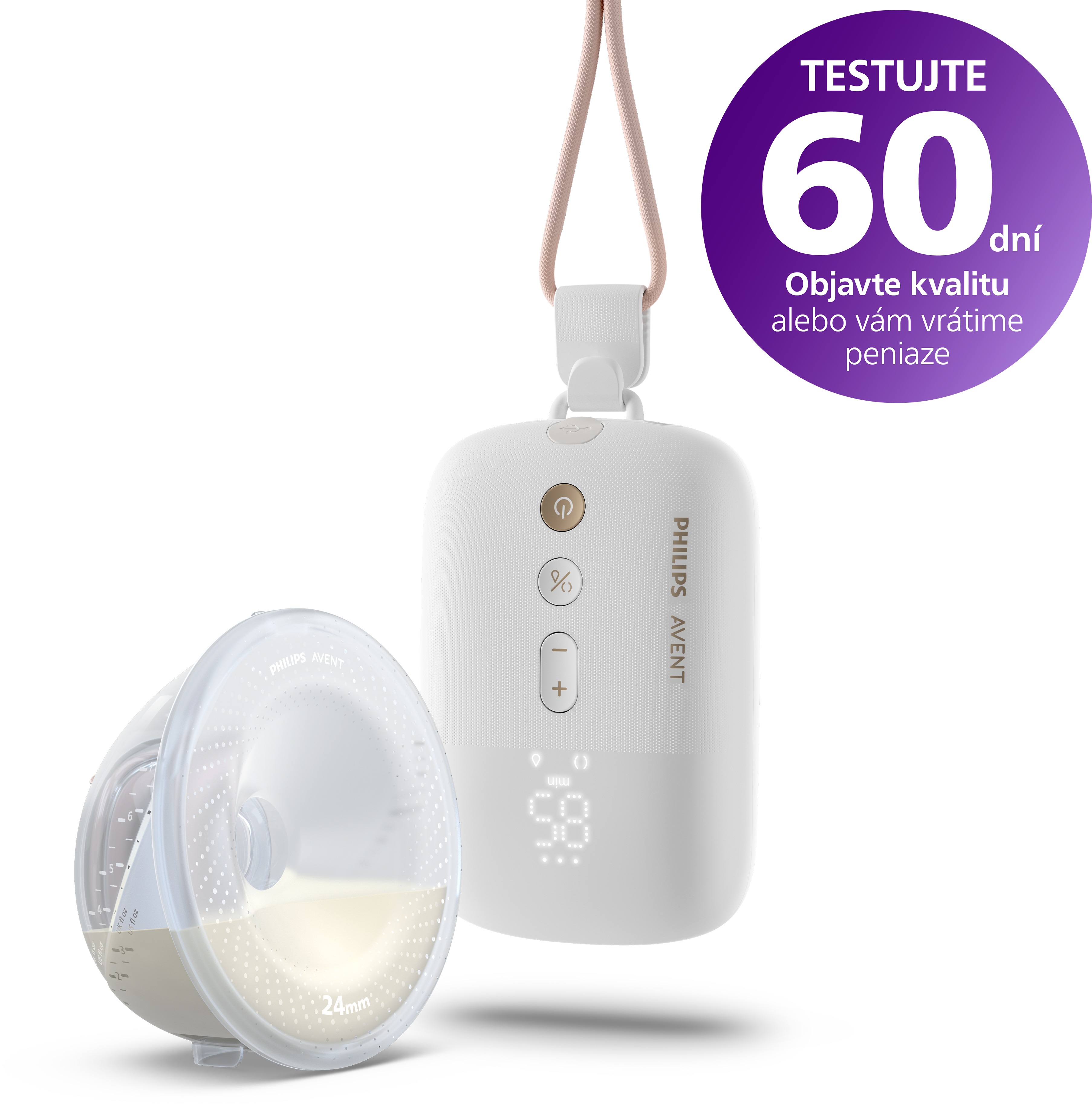 Elektrická odsávačka materského mlieka Philips Avent Hands-Free Premium Plus SCF531/11