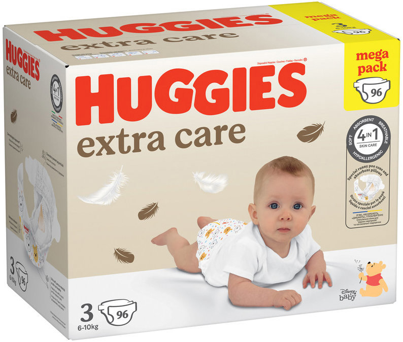 HUGGIES Extra Care veľ. 3 (96 ks)