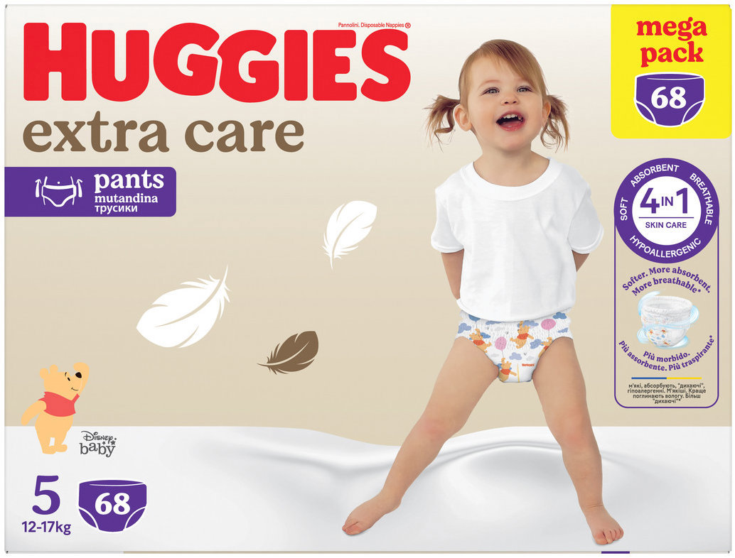 HUGGIES Extra Care Pants veľ. 5 (68 ks)